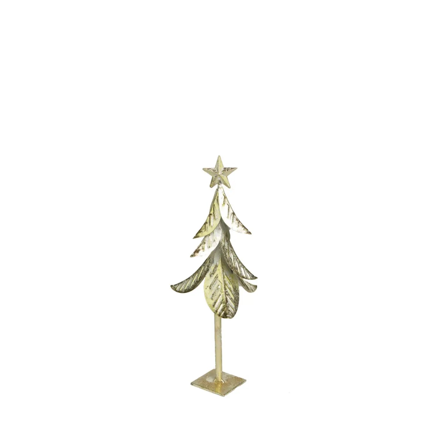 Árvore de Natal Folhas c/ Estrela 13 cm