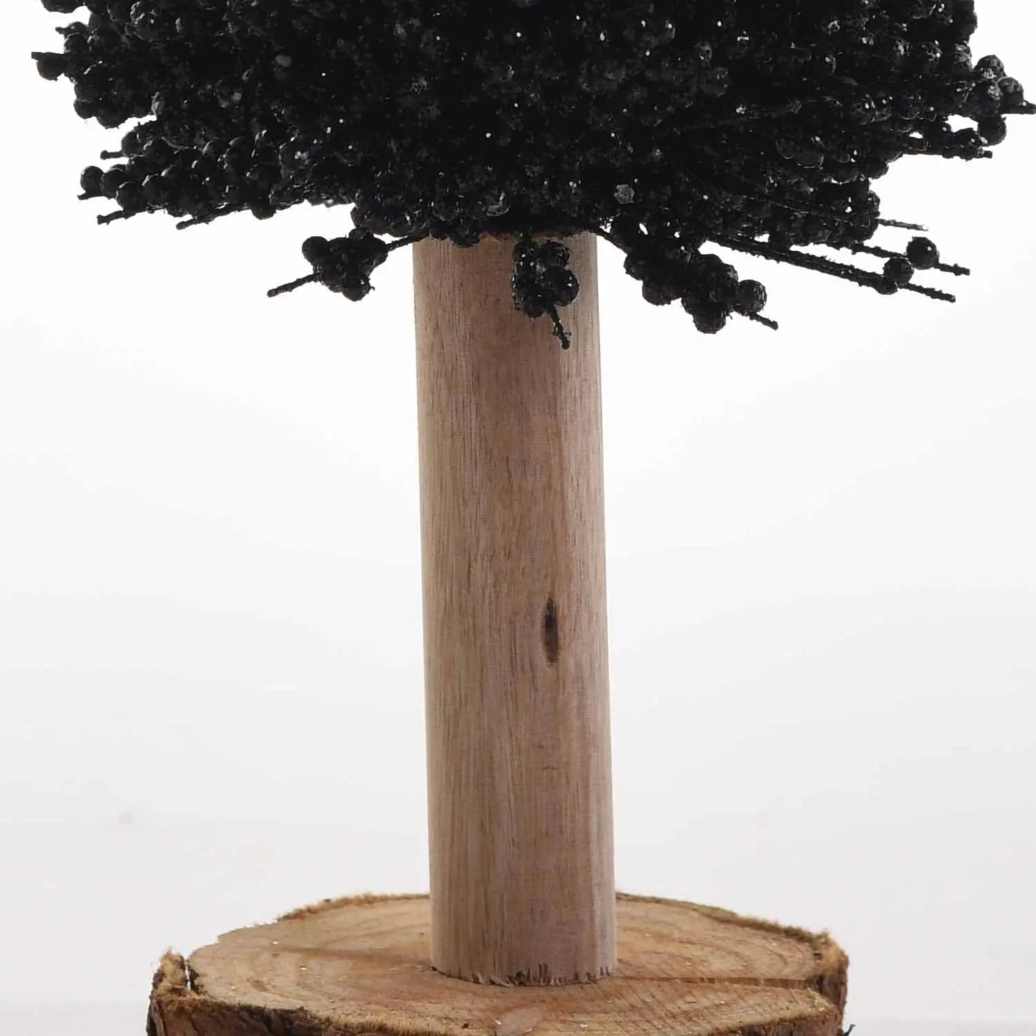 Árvore de Natal Preto e Natural 40 cm