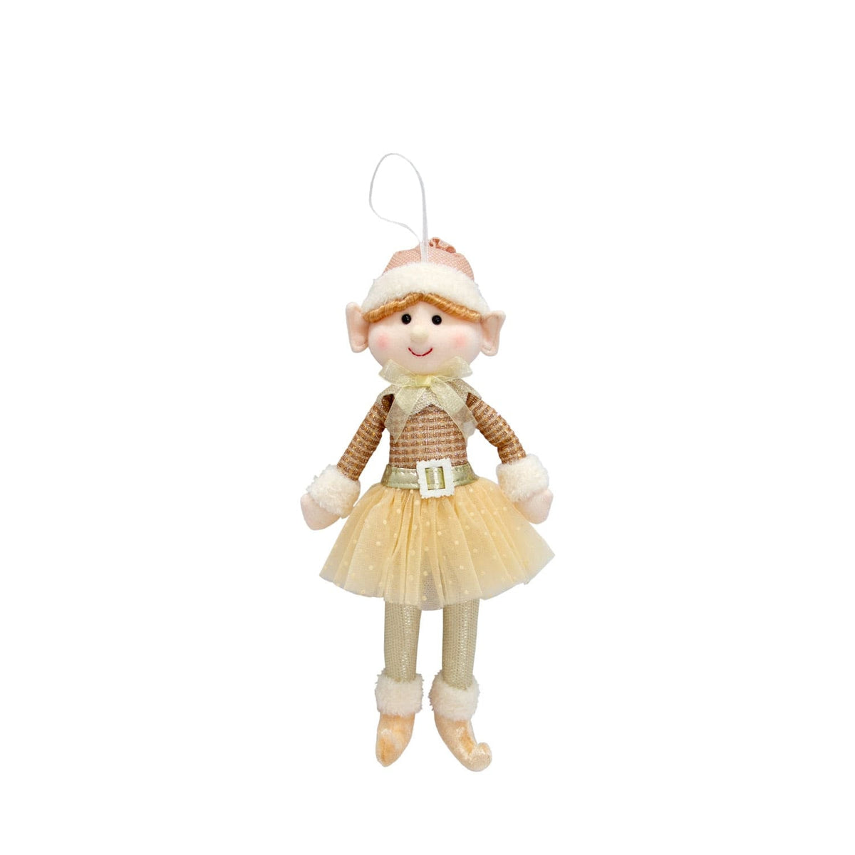 Duende de Natal para Pendurar Menina 34 cm