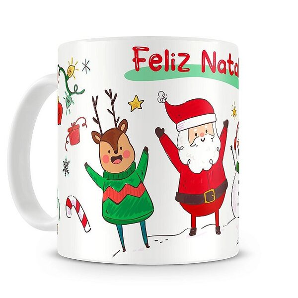 Caneca Feliz Natal Desenho